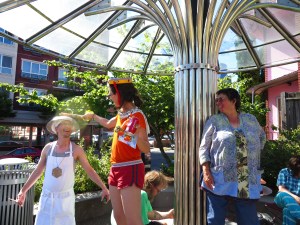 People and their hats were played. 'If it's not an instrument, it's a hat' was the theme of the day.